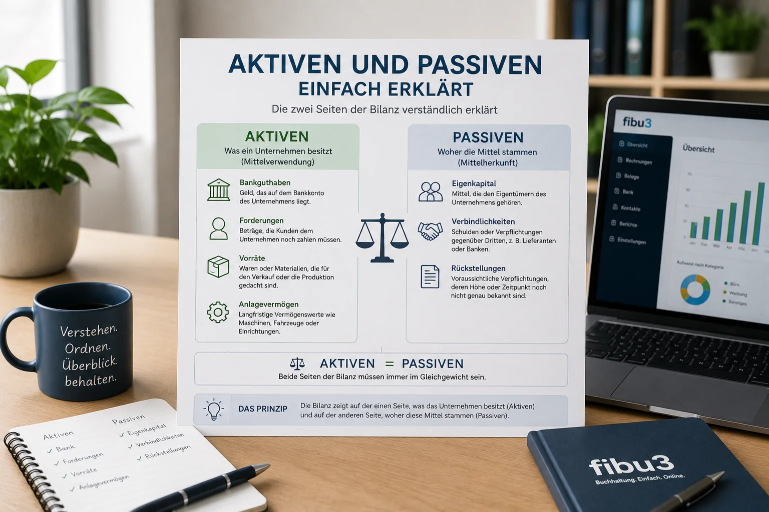 Aktiven und Passiven einfach erklärt: Die zwei Seiten der Bilanz verständlich erklärt